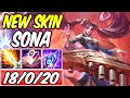 NEW SKIN - CLEAN SONA MID FULL AP ONE-SHOT LOST CHAPTER PENTAKILL | Build & Runes -League of Legends