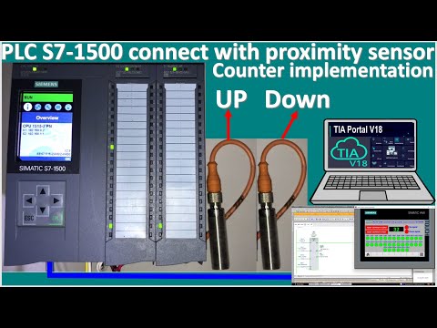 TIA Portal V17|PLC S7-1500 connect with proximity sensor |counter up/down implementation