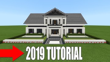 Minecraft Tutorial: How To Make The Ultimate Suburban Mansion "2019 Tutorial"