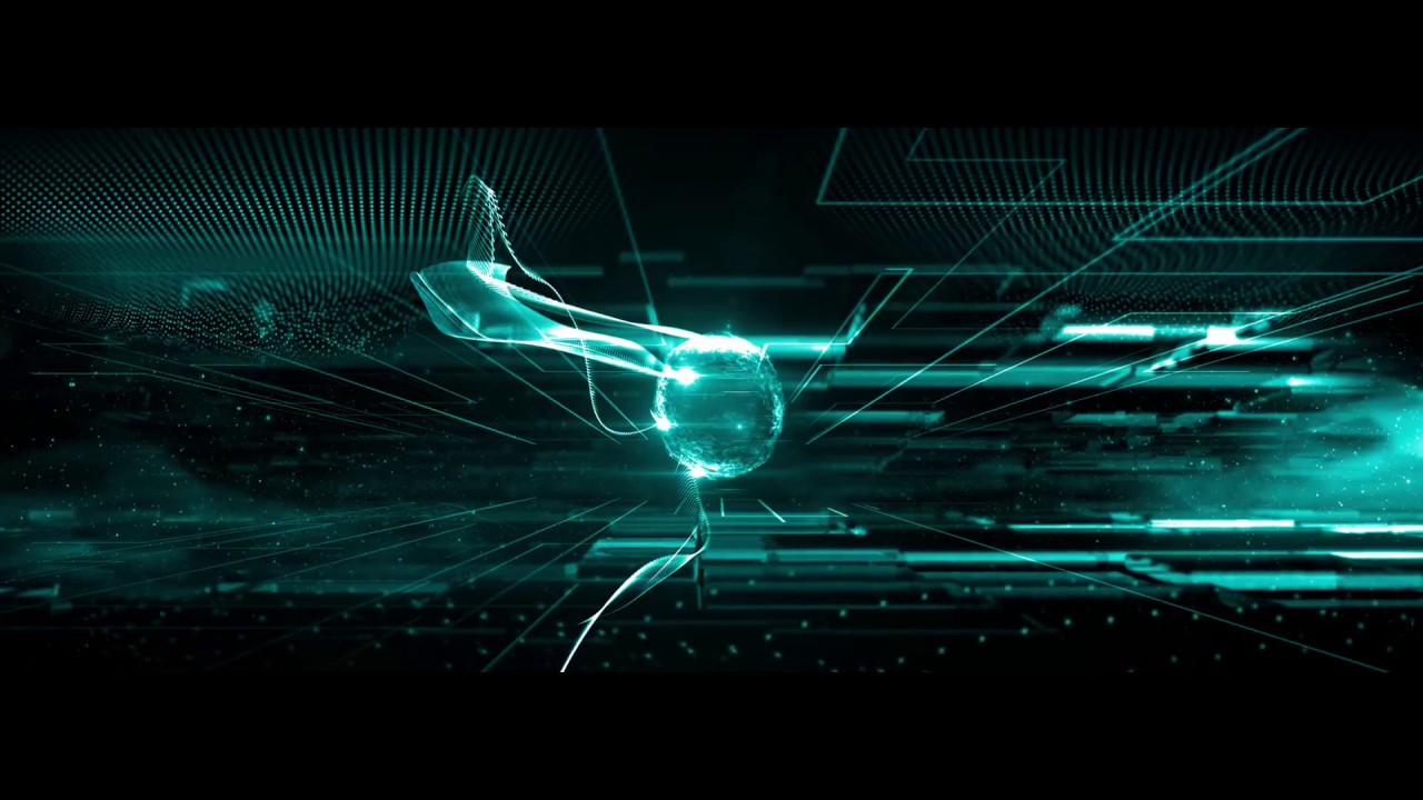 FREE Abstract VJ video wall loops footage Wide blue form technology ...
