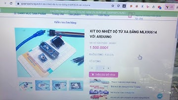 Kit đo nhiệt độ không tiếp xúc bằng MLX90614 với Arduino