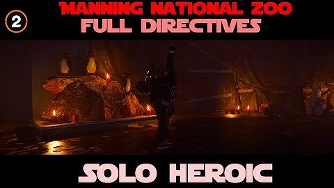 The Division 2 - Manning National Zoo | Solo Heroic - Full Directives - 18:28