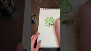 How to make a St. Patrick's Day Card #stpatricksday #cardideas #drawingtutorial #clover #lucky  #art