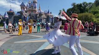 Pearly Band with Mary Poppins and Bert at Sleeping Beauty Castle - Disneyland