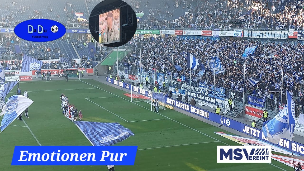 MSV Fans verneigen sich vor Georg Koch und feiern Heimsieg.