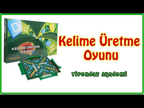 Kelime üretme (türetme) oyunu nasıl oynanır | Scrabble kelime oyunu kuralları