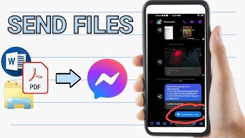 How to Send Files via Messenger  using Phone (2 Easy Step Tutorial) | RENT TV