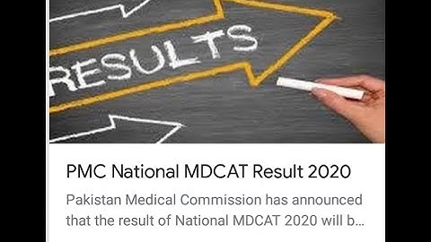 National MDCAT 2020 RESULT DATE [expected] HAS BEEN ANNOUNCED BY SINDH HIGH COURT TO PMC |BY EDU.