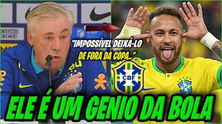 ANCELLOTI CRAVOU CONVACAÇÃO de NEYMAR PARA COPA DO MUNDO