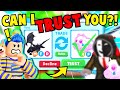 I *TRUST TRADED* My *STALKER* My SHADOW DRAGON For Best Friend's *HACKED* DREAM PET Adopt Me Roblox