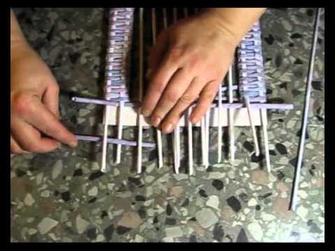 weaving frames of newspapers