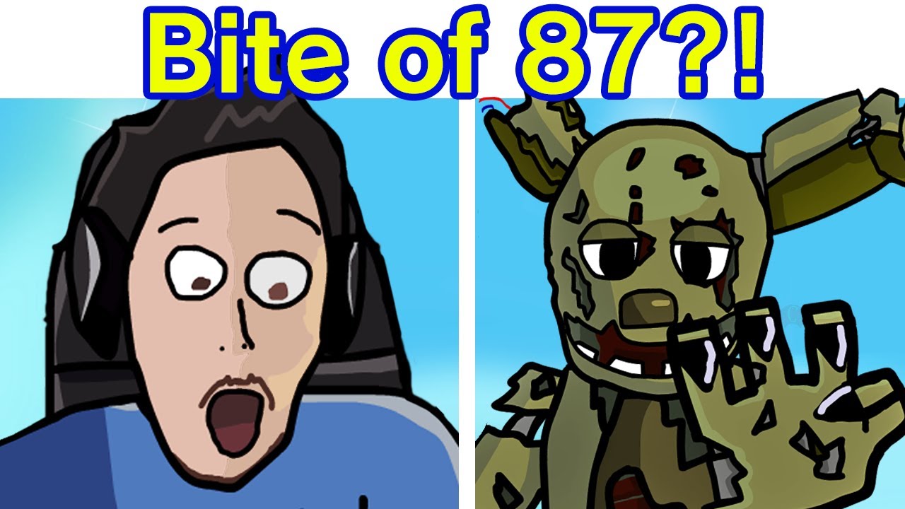 Friday Night Funkin' Markiplier, Was That The Bite Of 87? (Five Nights at Freddy's 4) (FNF