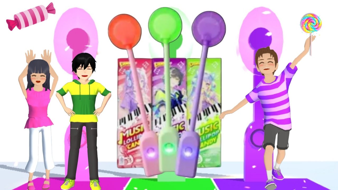 Yuta Dan Teman-teman Memakan Lollipop KPop Besar Ditaman😱 | Sakura School Simulator