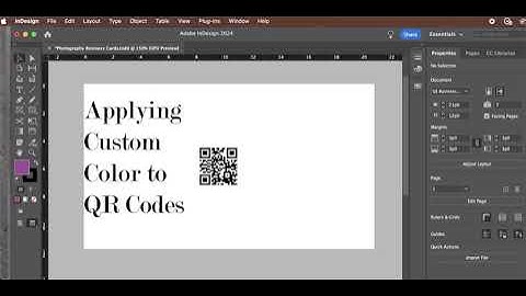 Custom Color QR Codes in Indesign