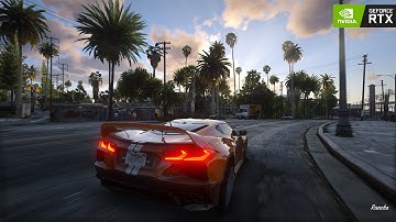 RAY TRACING MOD On RTX 3080Ti Maxed Out Settings - GTA 5 Gameplay!