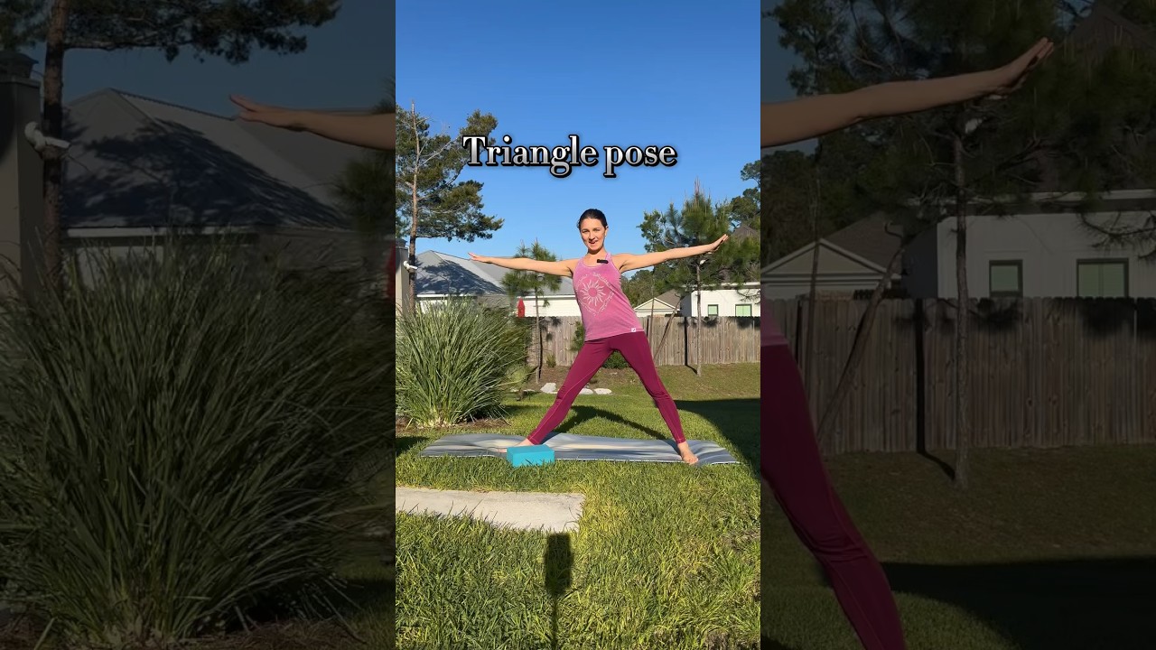 Try this on your triangle pose 🤸‍♂️ 
