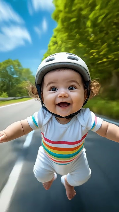 Baby fly in the air #cute #babybuddy