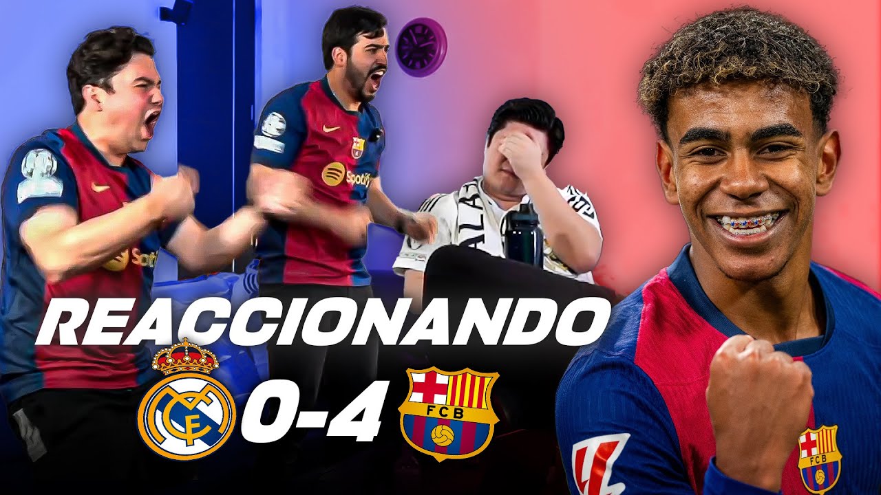 REACCIONANDO AL REAL MADRID 0-4 BARCELONA // HUMILLACIÓN EN EL CLÁSICO ...