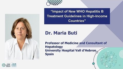 Dr. Maria Buti | Implications of WHO HBV Guidelines on Testing Strategies & Research Needs