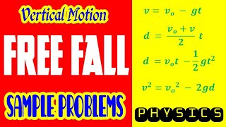 Solved problems about FREE FALL