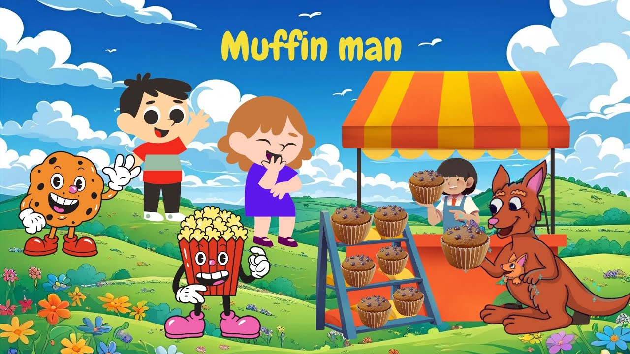 Muffin man|poem |Nursery rhymes |Preschool song |Homebased school 