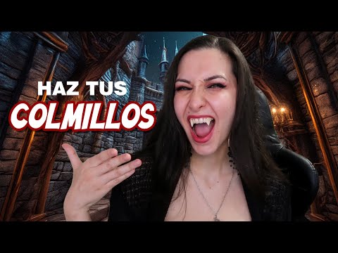 HAZ TUS PROPIOS COLMILLOS QUE NO NECESITAN PEGAMENTO - Tutorial para cosplay o Halloween 🦇​