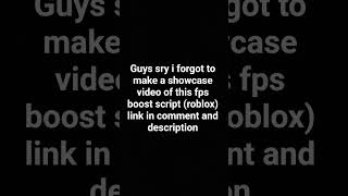 fps boost script|100% WORKING NO KEY #shorts #short