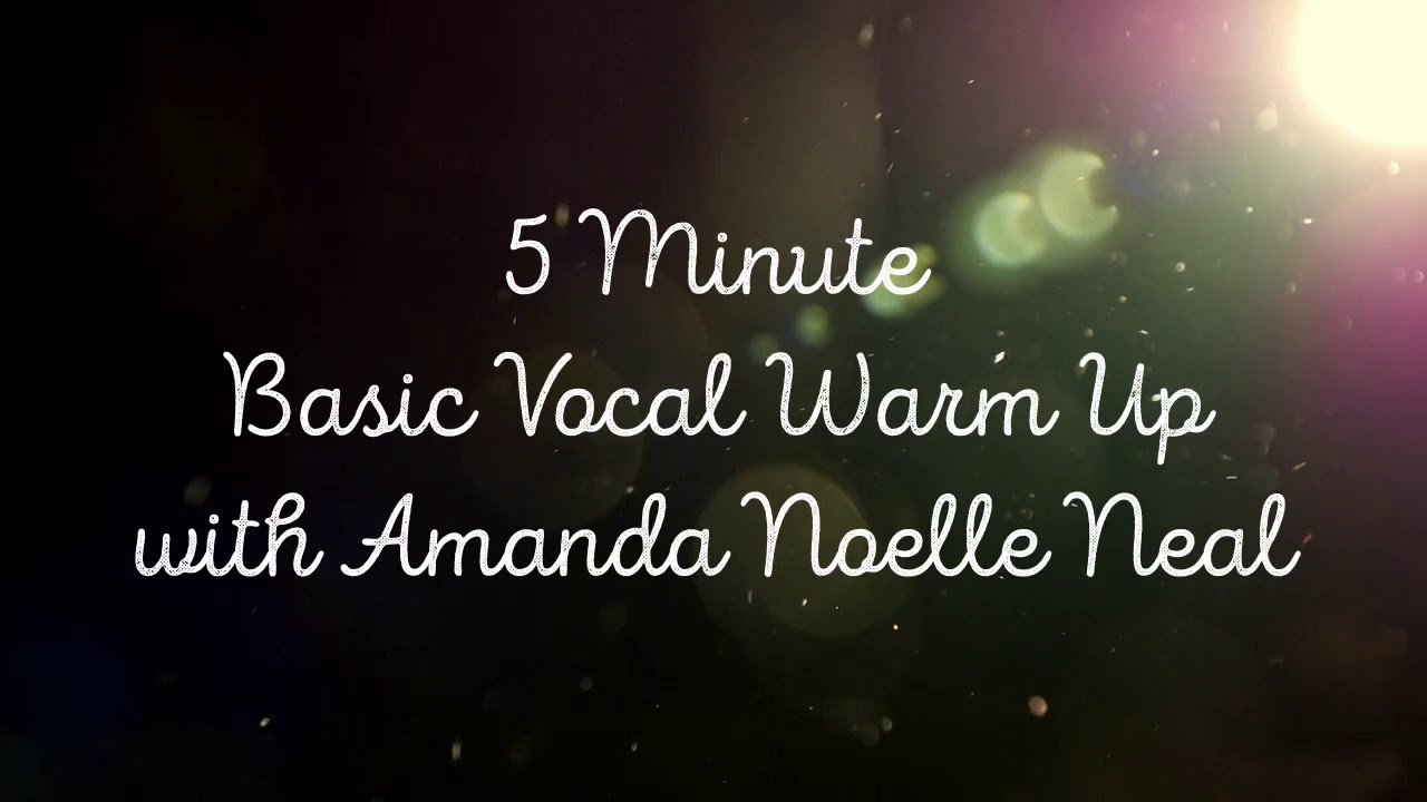 5 Minute Vocal Warm Up - YouTube