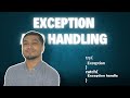 Exception and Exception handling basics - OOP