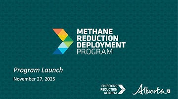 Methane Reduction Deployment Program Informational Webinar