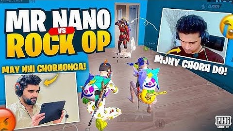 mr Nano vs rock Op | sniper king vs livik king / pubgmobile | rock Op
