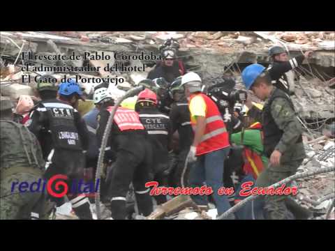 Las historias en las tareas de rescate tras el terremoto en Ecuador
