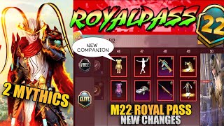 M22 Royal Pass Is Here | 1 To 50 Rp Rewards 3D | 2 Mythics | Mummy Companion M22 | PUBG Mobile