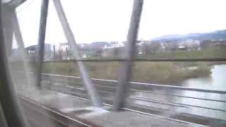 【東海道新幹線700系】ひかり474号右側車窓 新大阪~京都 21 Dec. 2014