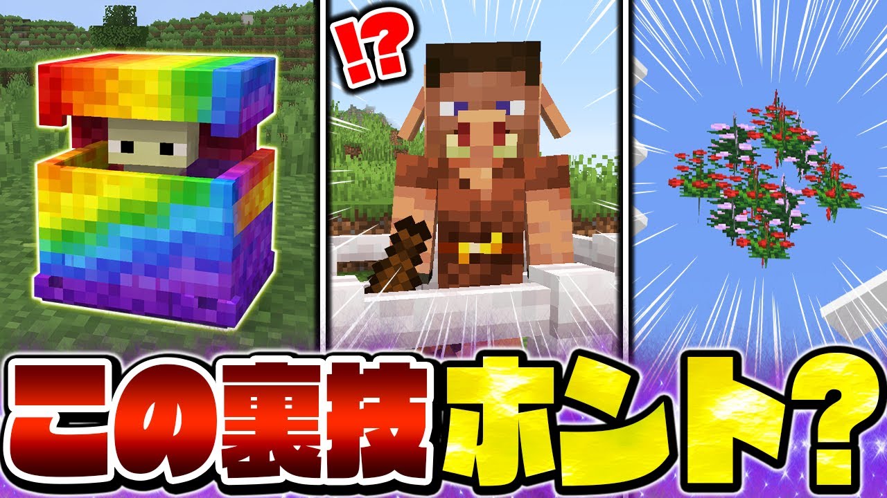 はるむぎ様リクエスト Minecraft] I tested this unbelievable trick and it was so fun lol