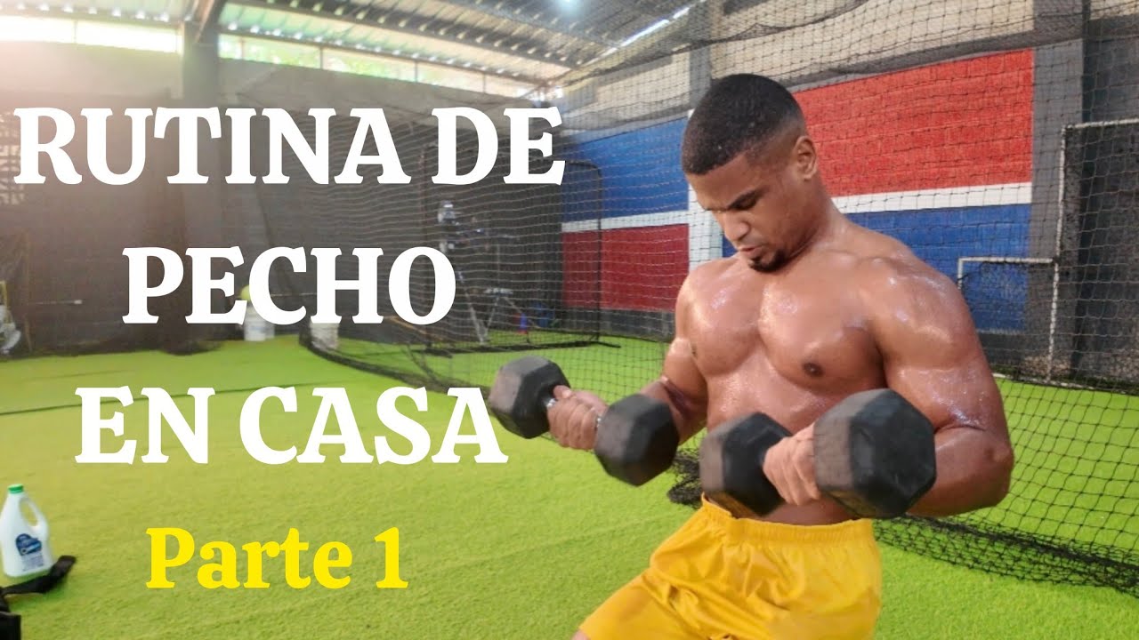 6 ejercicios de pecho para hacer en casa con mancuernas, parte 1 - YouTube