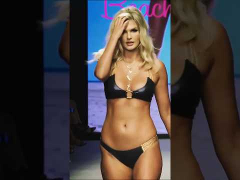 Stunning Bikini Model in Black Lingerie | Miami Fashion 2023