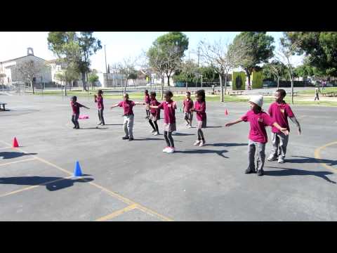 Practicing stepping at KIPP Empower Academy, 3/22/12