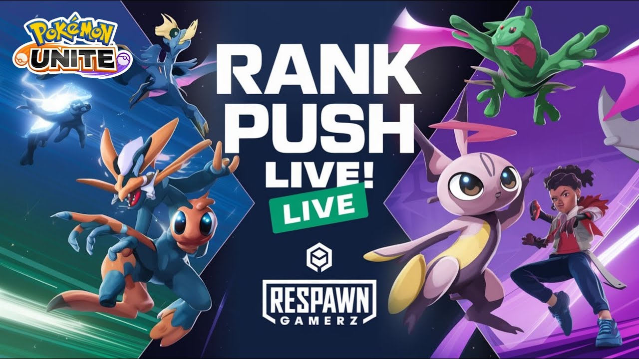 Rank Push And Custom | Pokemon Unite Live - YouTube