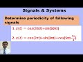Finding periodicity of given sum of signals.