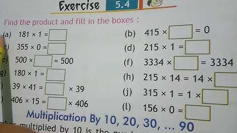 Class-3rd maths chapter-5 exercise-5.4
