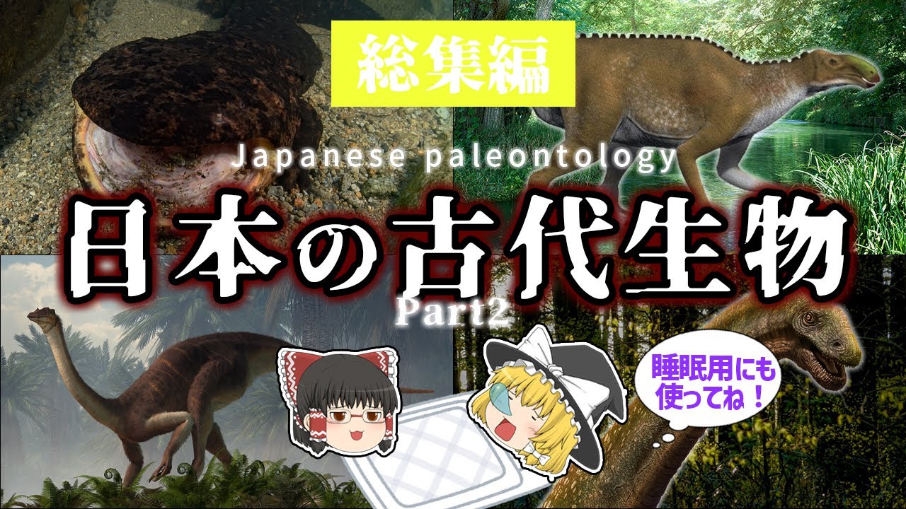 【睡眠用・ゆっくり解説】日本の古代生物Part２　オオサンショウウオ/オルニトミモサウルス類/チバニアンの生物　など【途中広告なし】