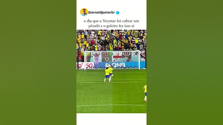 Neymar went to take the penalty and the goalkeeper did it