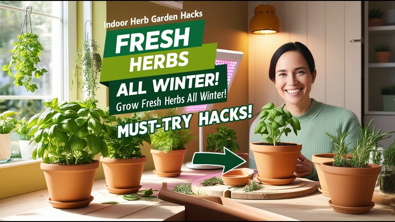 Indoor Herb Garden Hacks for Winter: Grow Fresh Herbs All Year Round ...
