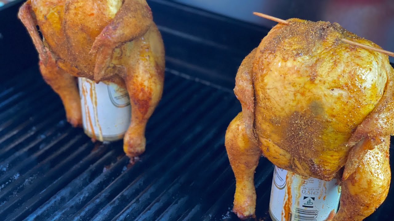 Bierdosenhähnchen vom Char-Broil Gasgrill. T.N.T. BBQ