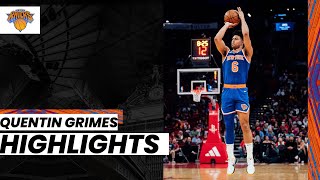 Quentin Grimes STAYS LOCKED IN | NY Knicks @ Houston Rockets (Dec. 31, 2022)