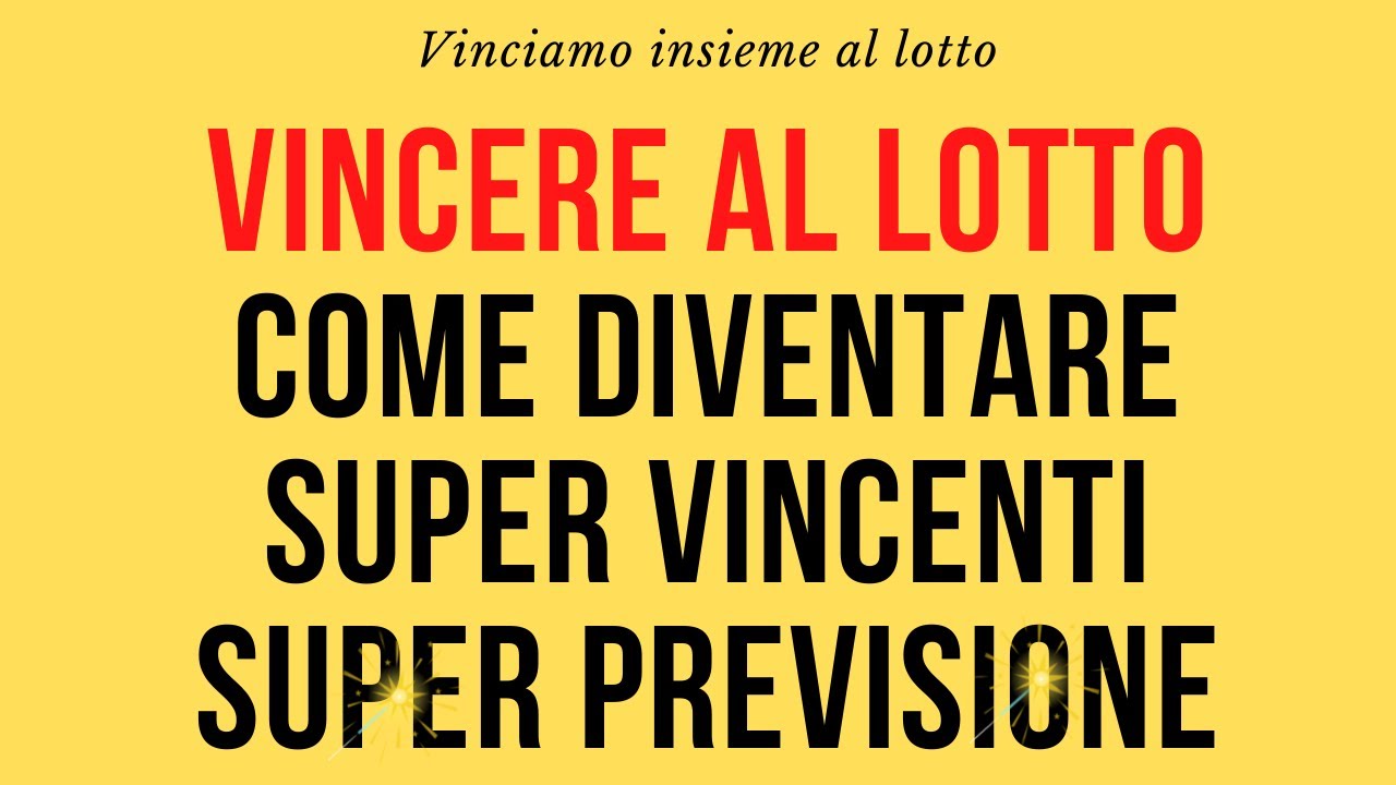 Reccomended: #Vincere al Lotto! Come diventare Super Vincenti 💯# - YouTube