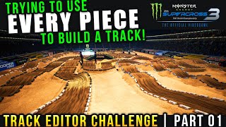 Monster Energy Supercross 3 - Trying To Use All Track Editor Options screenshot 1