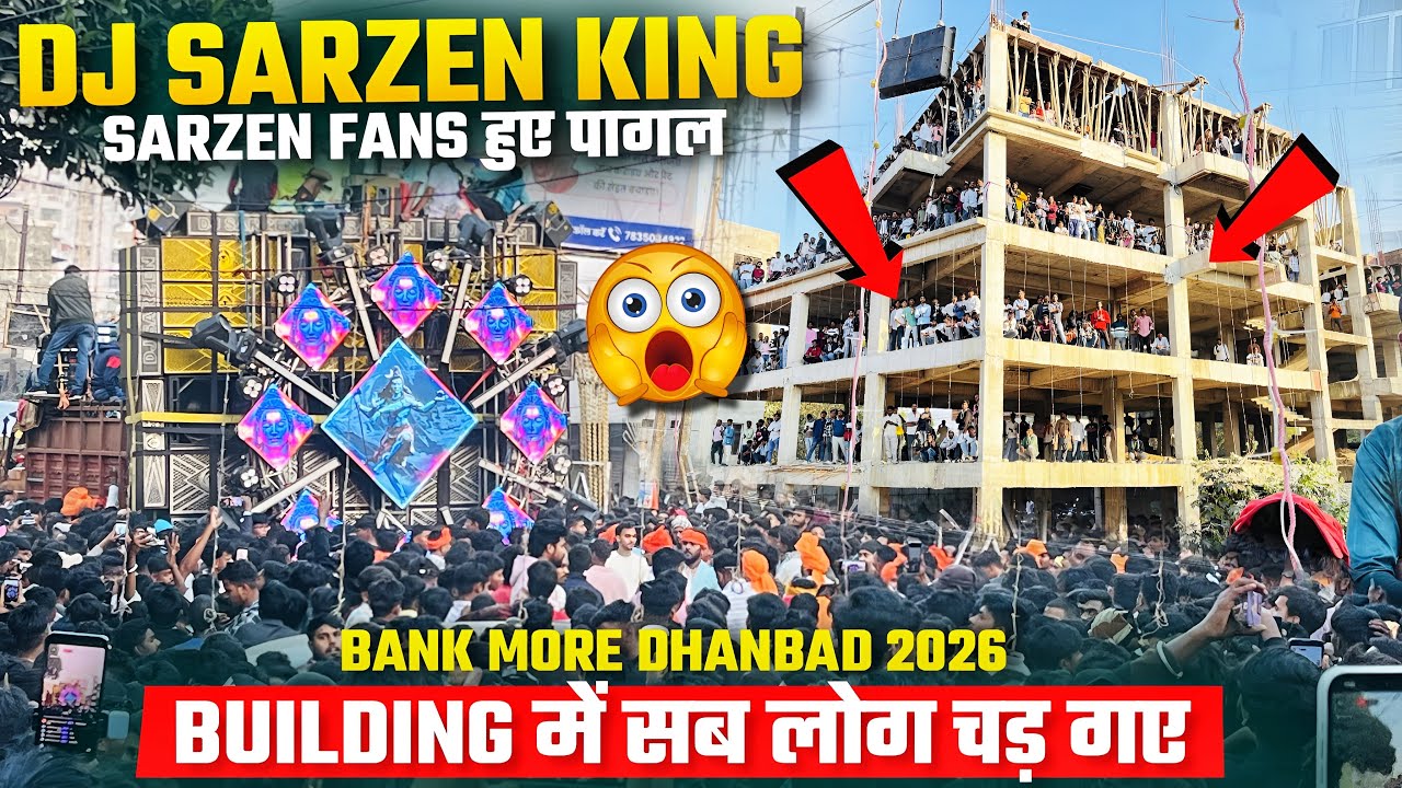 Dj SarZen Night Roadshow बाप रे बाप 🤯Sarzen Fans Building में चड़ गए #djsarzen