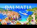 DALMATIA 8K Aerial 🇭🇷 🌊 Turquoise Adriatic Coast, Historic Towns & Mediterranean Paradise 🏝️